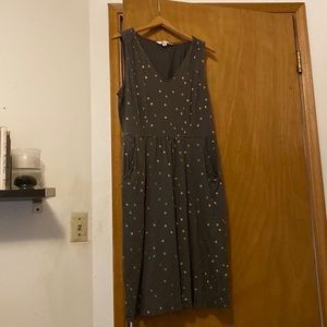 Gold spots boden dress 14 sleeveless